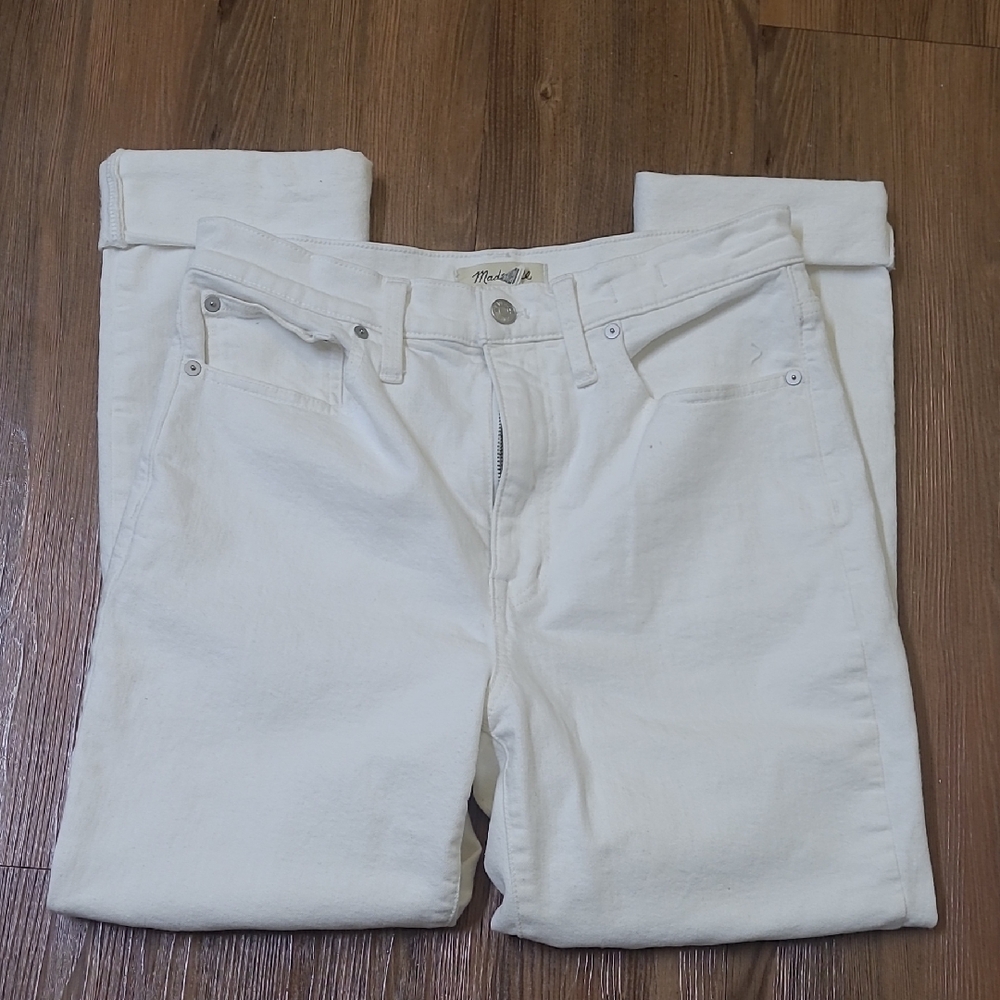 Madewell Cream Denim‎ Jeans